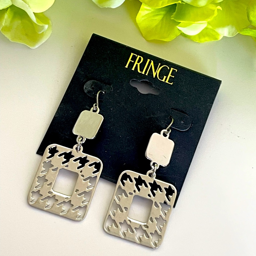 Silver dangle earrings